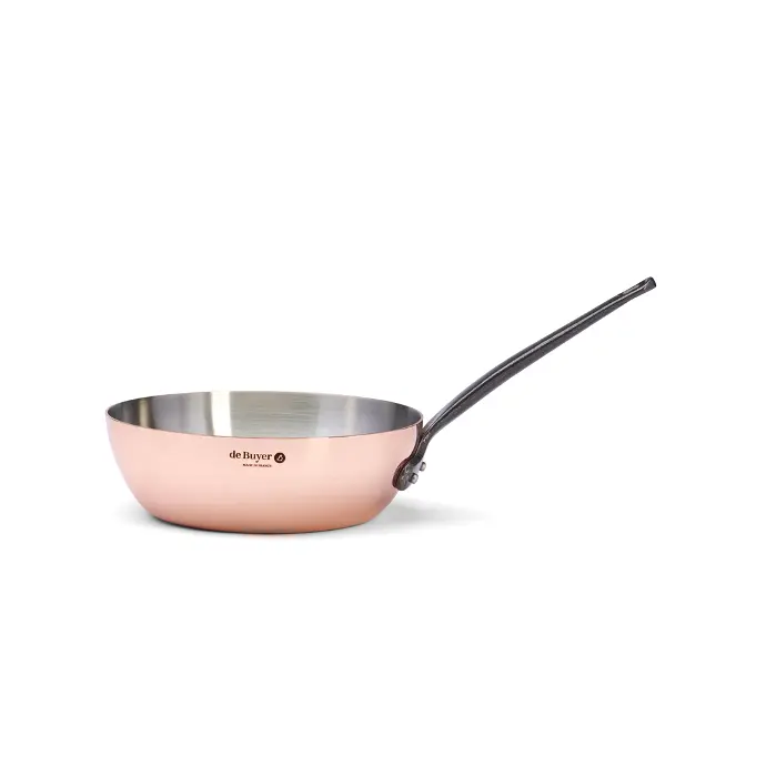 Conische sauteuse koper - 24 cm - Inocuivre - De Buyer