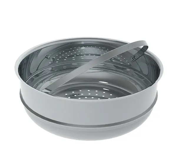 Stoominzet RVS - Stoomkoker / Steam cooker - 24 cm - De Buyer