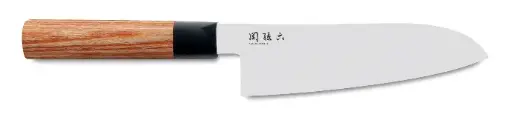 Santoku mes 17 cm Kai Seki Magoroku Red Wood MGR-170S