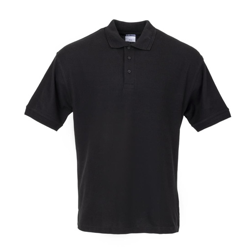 [A735-L] Unisex poloshirt zwart L