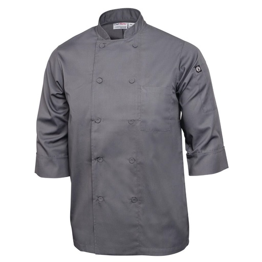 [A934-M] Chef Works unisex koksbuis grijs M