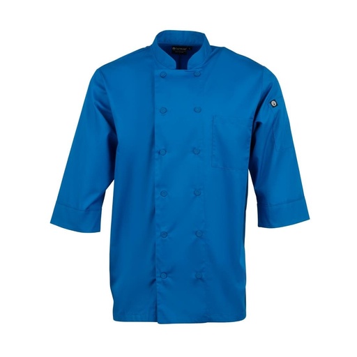 [B178-XS] Chef Works unisex koksbuis blauw XS