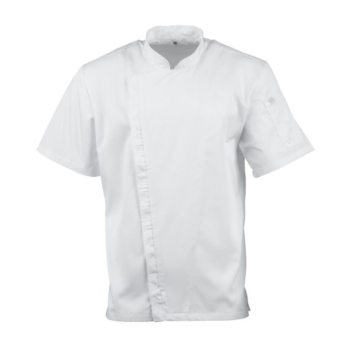 [BB669-L] Chef Works Cannes Koksbuis Met Korte Mouwen, Maat L