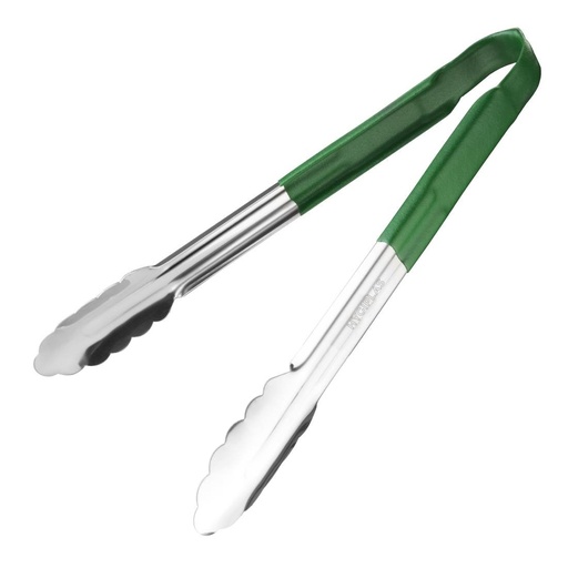 [CB155] Hygiplas kleurcode serveertang RVS groen 30cm