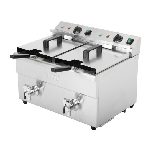 [CT012] Buffalo dubbele inductie friteuse 2x 3000W