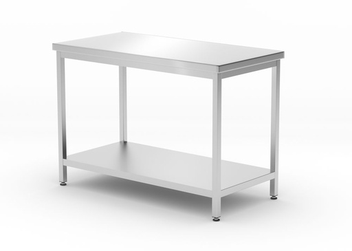 [811528] HENDI Werktafel zware uitvoering met plank, 600 mm diep 811528