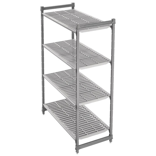 [DE903] Cambro stelling 183cm hoog 4 planken - 54cm diep - 91,5cm breed