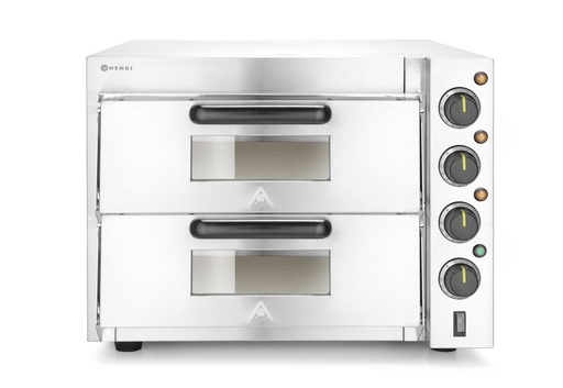 [220283] HENDI Pizza oven 2 kamers compact 220283