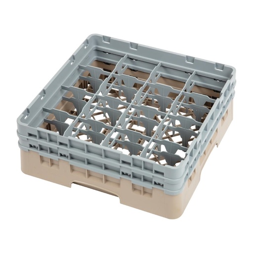 [DW551] Cambro Camrack vaatwaskorf met 16 compartimenten max. glashoogte 13,3cm