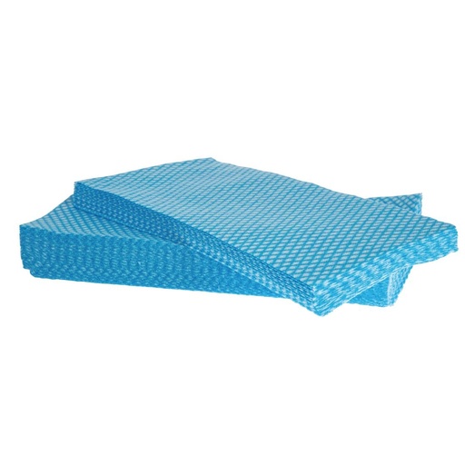 [F955] Jantex Solonet non-woven schoonmaakdoekjes 58(B) x 33(D)cm blauw (50 stuks)