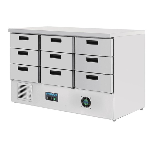 [FA441] Polar G-serie koelwerkbank met 9 lades 368L