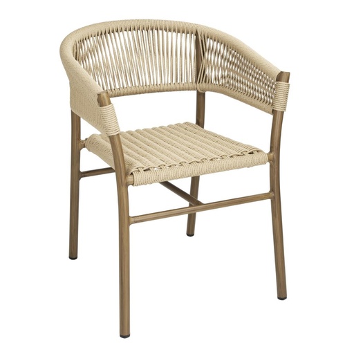 [FU532] Bolero Florence Natuurlijk Touw Twist Rieten Stoelen (Pak Van 2)