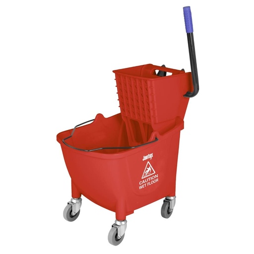 [FW868] Jantex 30Ltr Dweilemmer Met Voetpedaalontgrendeling - Rood