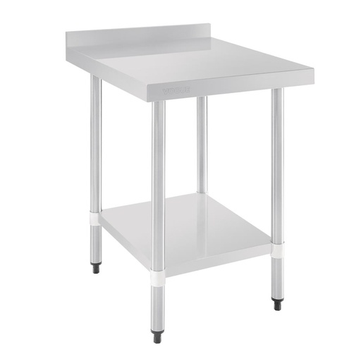 [GJ505] Vogue RVS werktafel met achteropstand 90x60x70cm