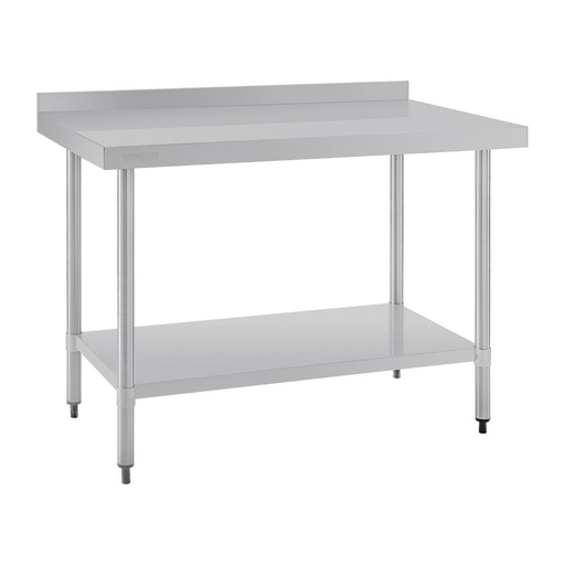 [GJ507] Vogue RVS werktafel met achteropstand 90x120x70cm