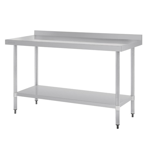 [GJ508] Vogue RVS werktafel met achteropstand 90x150x70cm