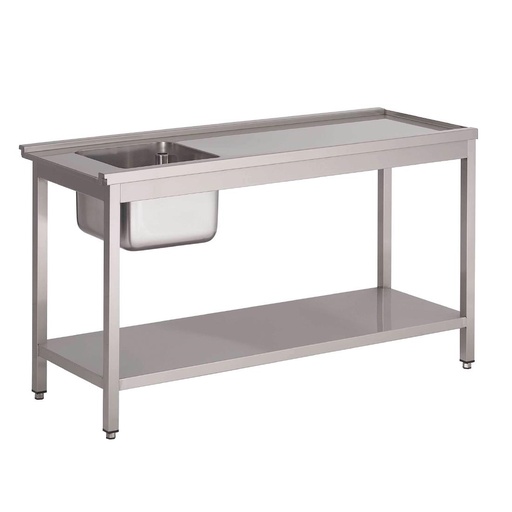 [GL897] Gastro M voorspoeltafel voor doorschuifvaatwasser HT50 120x59x85cm