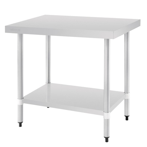 [T375] Vogue RVS werktafel zonder achteropstand 90x90x60cm