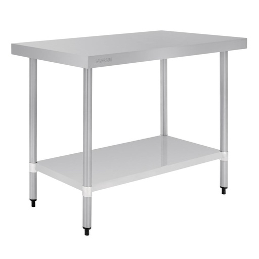 [T376] Vogue RVS werktafel zonder achteropstand 90x120x60cm