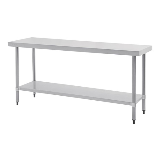 [T378] Vogue RVS werktafel zonder achteropstand 90x180x60cm