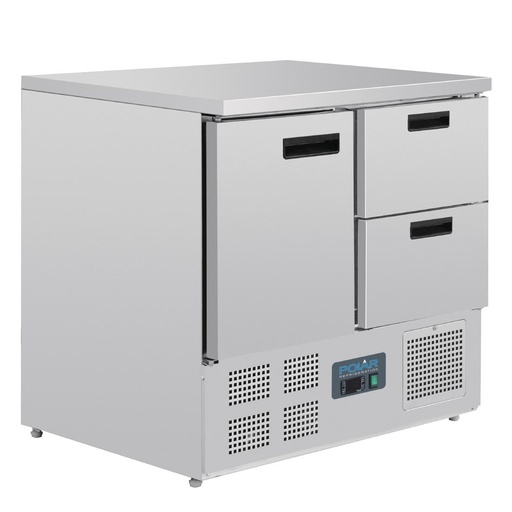 [U637] Polar G-serie koelwerkbank 1 deur en 2 laden 240L