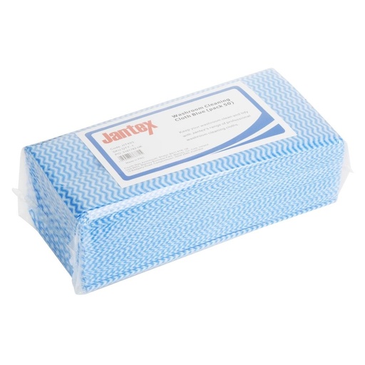 [HT493] Jantex schoonmaakdoek voor de badkamer blauw (pack van 50)