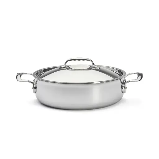 Sauteerpan roestvrijstaal met deksel - 28 cm - De Buyer - Affinity