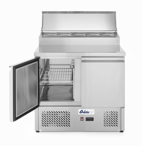 [232880] Arktic Saladette met 2 deuren en verhoogde GN vitrine 300L 232880