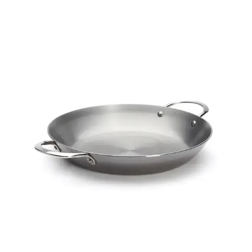 Paella pan plaatstaal - 32 cm - Mineral B - De Buyer