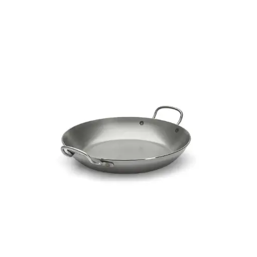 Koekenpan plaatstaal met 2 rvs handgrepen! - 28 cm - Carbone Plus - De Buyer