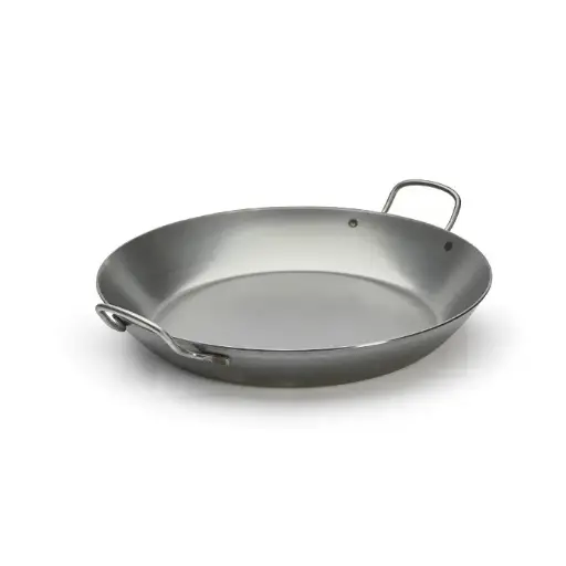 Koekenpan plaatstaal met 2 rvs handgrepen! - 50 cm - Carbone Plus - De Buyer