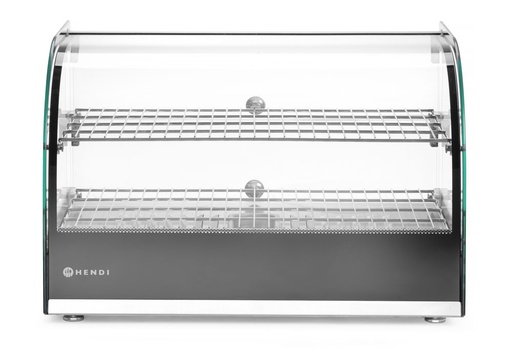 [273999] HENDI Opzet warmhoudvitrine tweelaags 273999