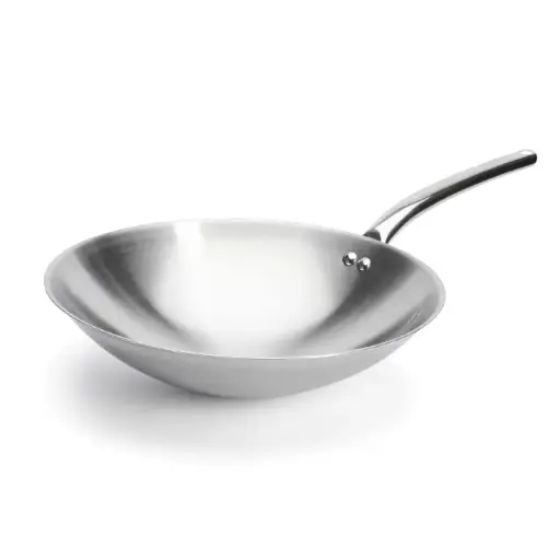 Wokpan roestvrijstaal - 36 cm - Prim'Appety - De Buyer