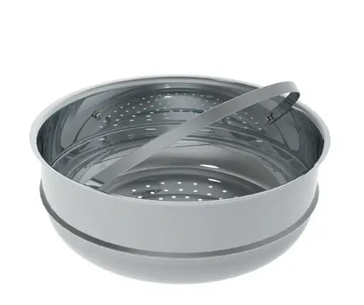 Stoominzet RVS - Stoomkoker / Steam cooker - 24 cm - De Buyer