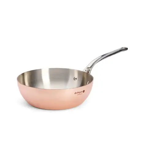 Conische sauteuse koper - 24 cm - Inocuivre - De Buyer